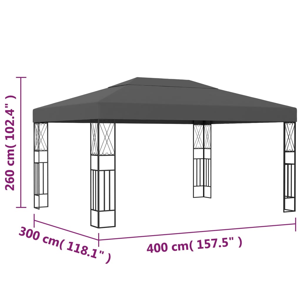 Prieel 3x4 m stof