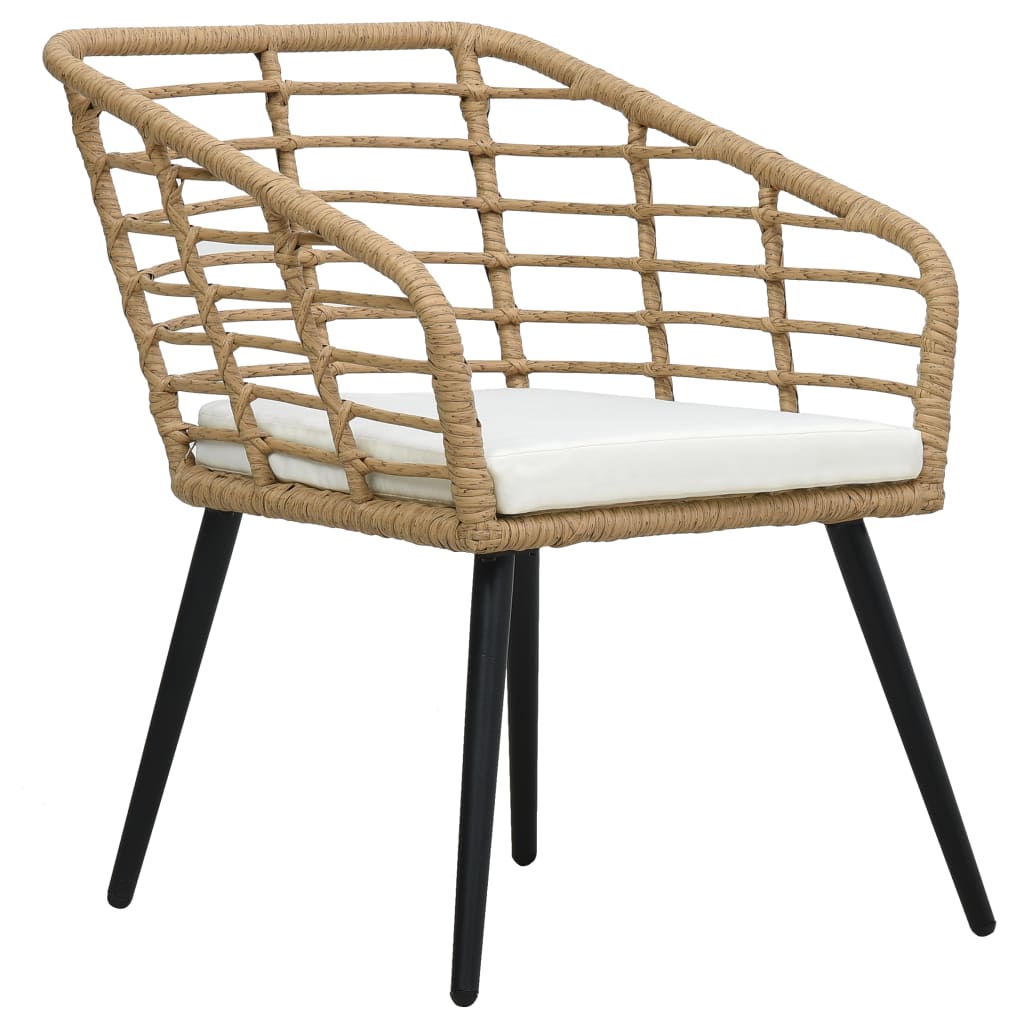 3-delige Bistroset poly rattan