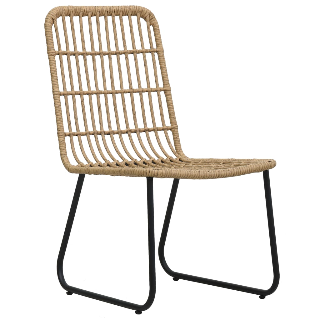 Tuinstoelen 2 st poly rattan