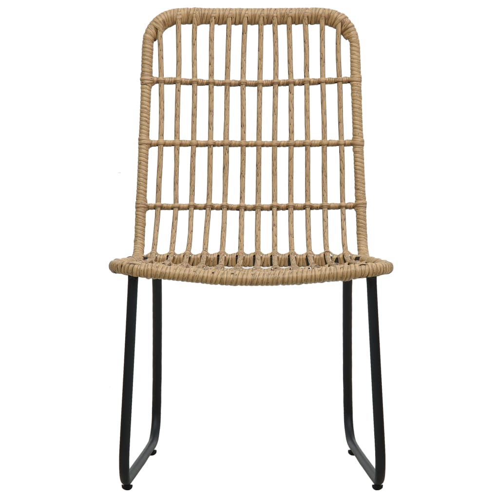 Tuinstoelen 2 st poly rattan