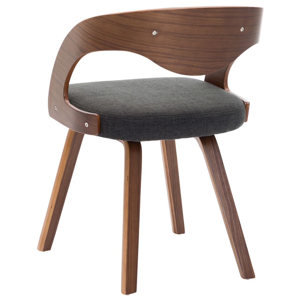 Eetkamerstoelen 2 st gebogen hout kunstleer crèmekleurig