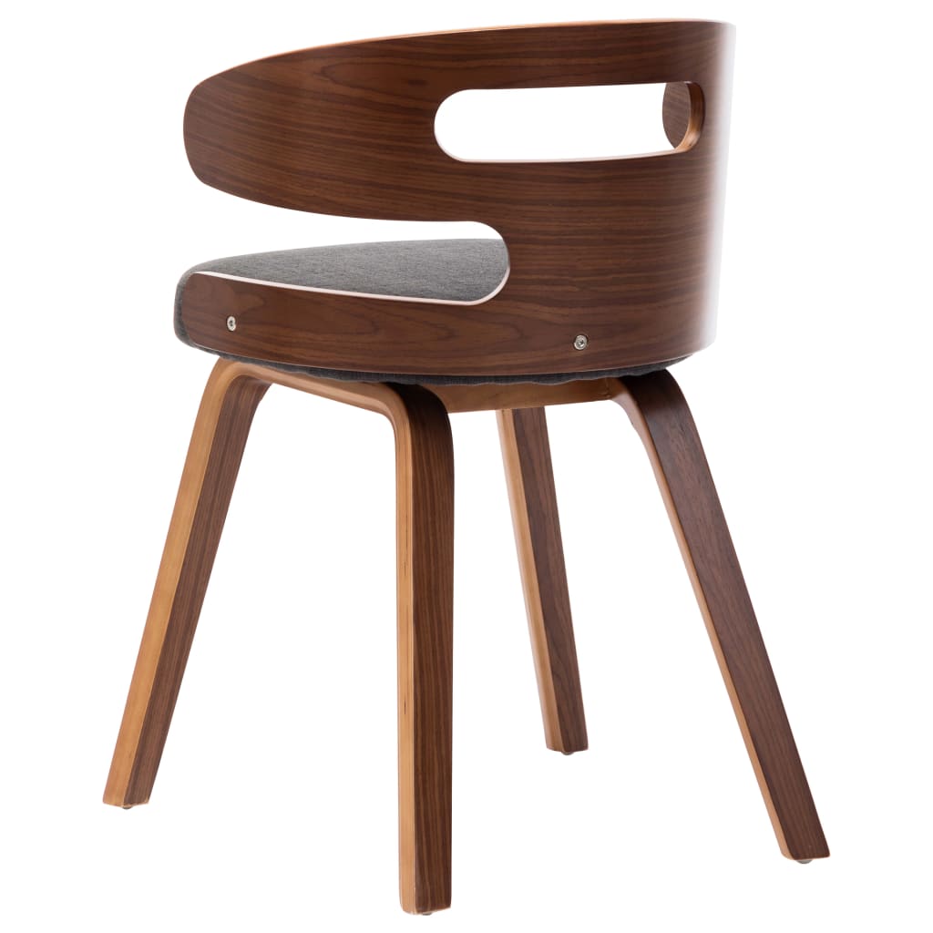 Eetkamerstoelen 2 st gebogen hout kunstleer crèmekleurig