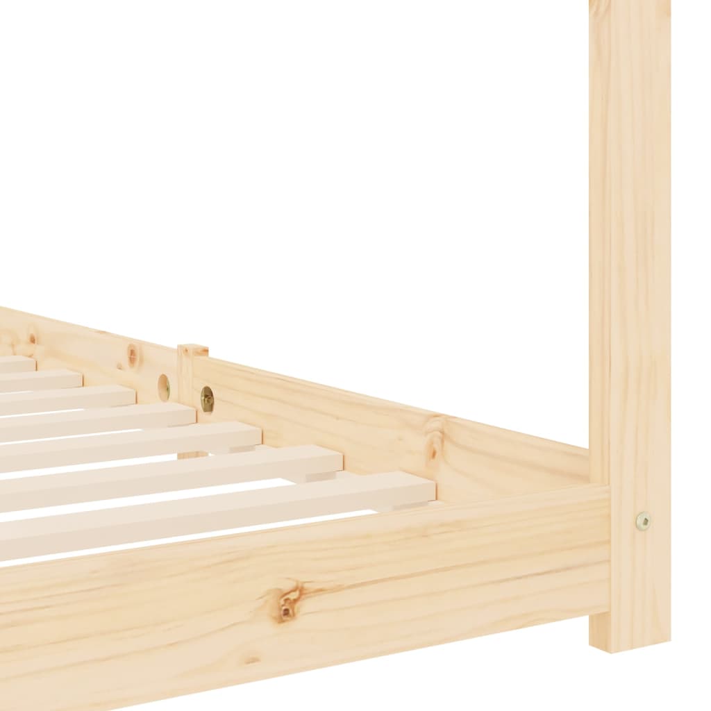 Kinderbedframe massief grenenhout 70x140 cm