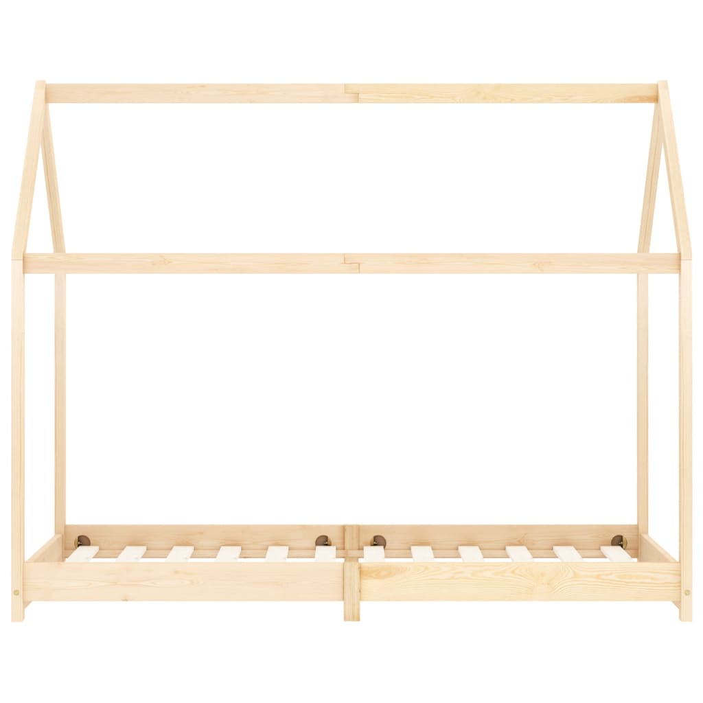 Kinderbedframe massief grenenhout 70x140 cm