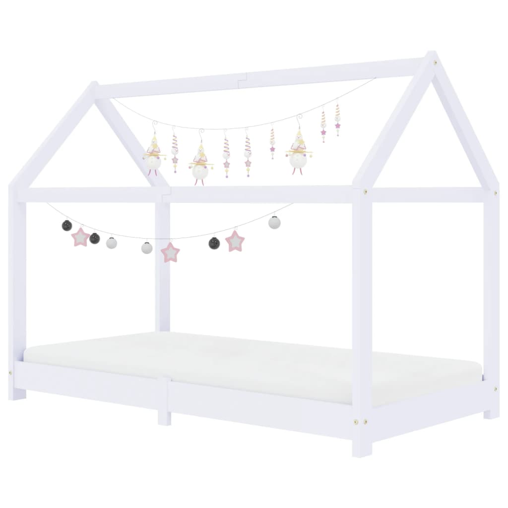 Kinderbedframe massief grenenhout 70x140 cm