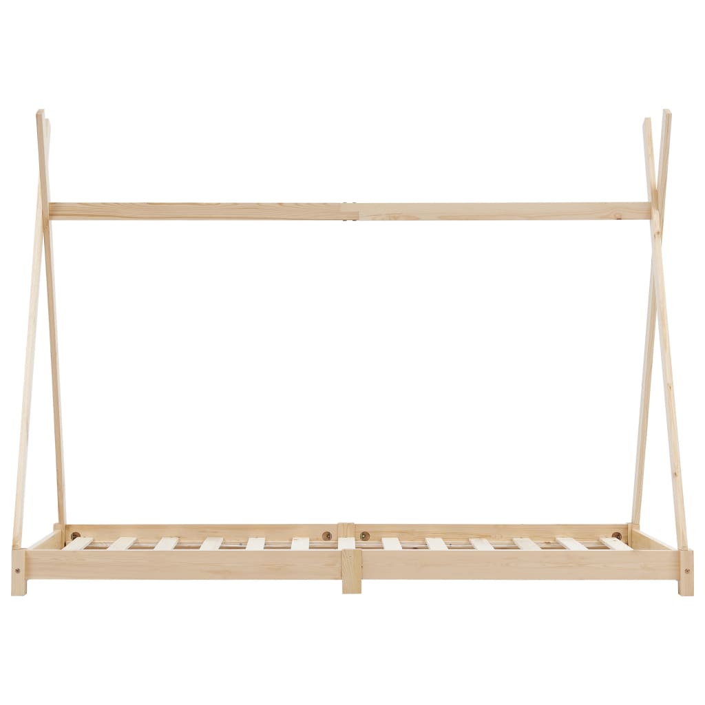 Kinderbedframe massief grenenhout 80x160 cm