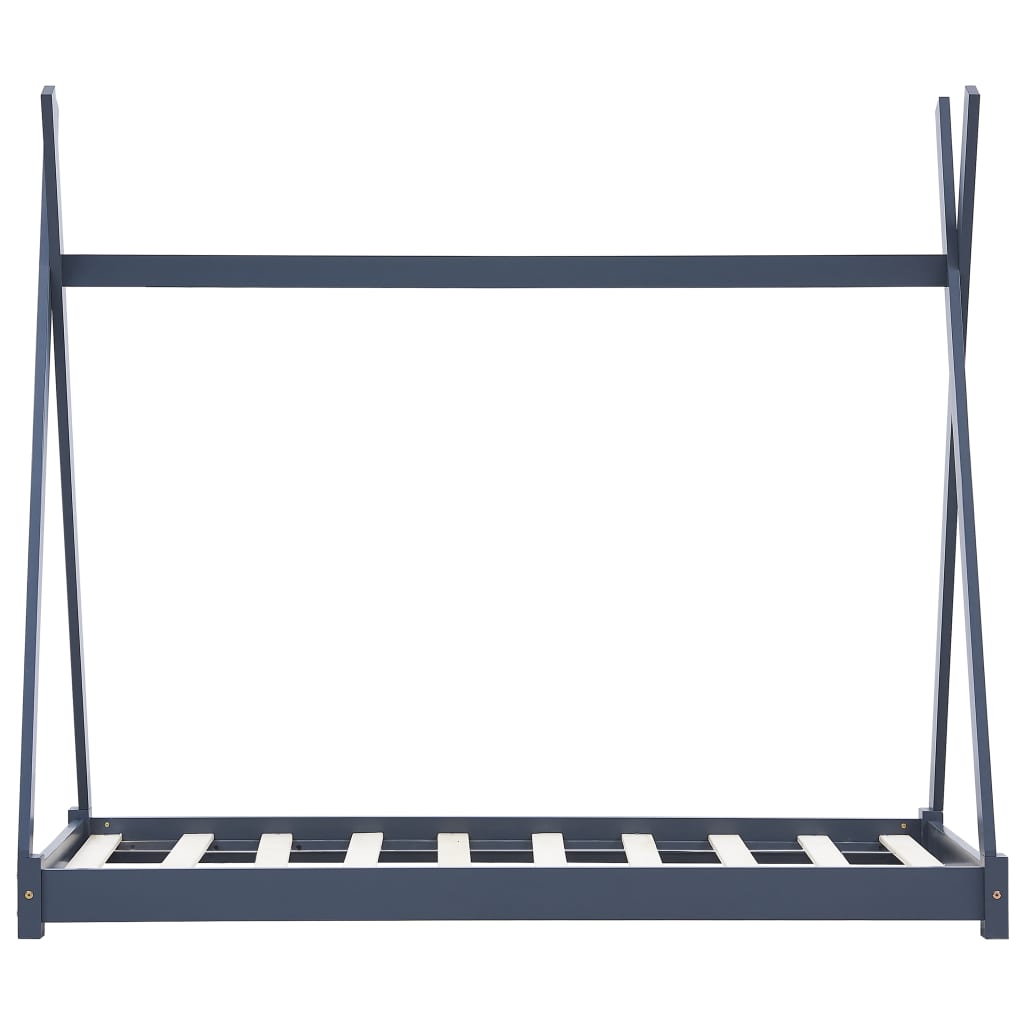 Kinderbedframe massief grenenhout 80x160 cm