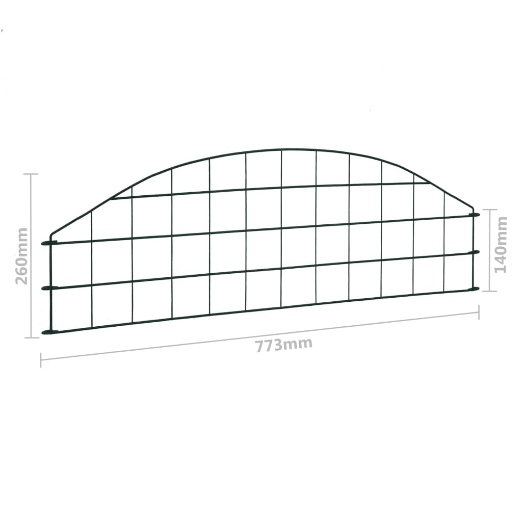 Schuttingset 115x79 cm groen