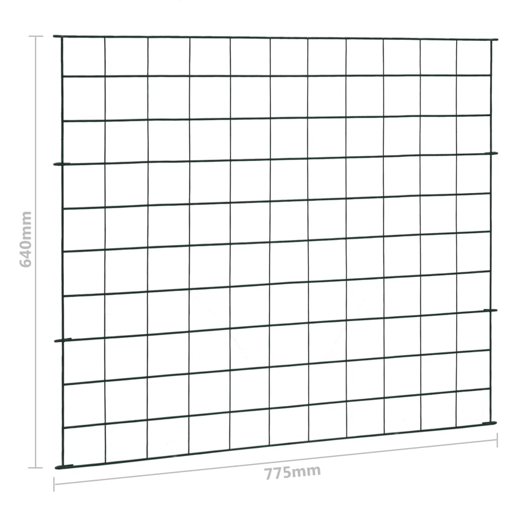 Schuttingset 115x79 cm groen