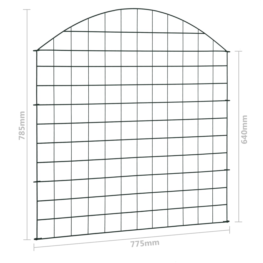 Schuttingset 115x79 cm groen