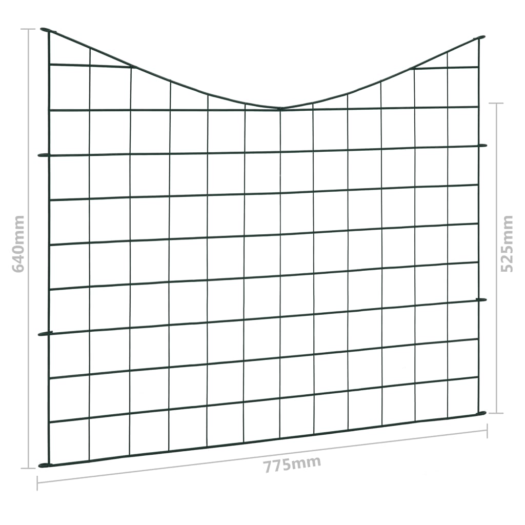 Schuttingset 115x79 cm groen