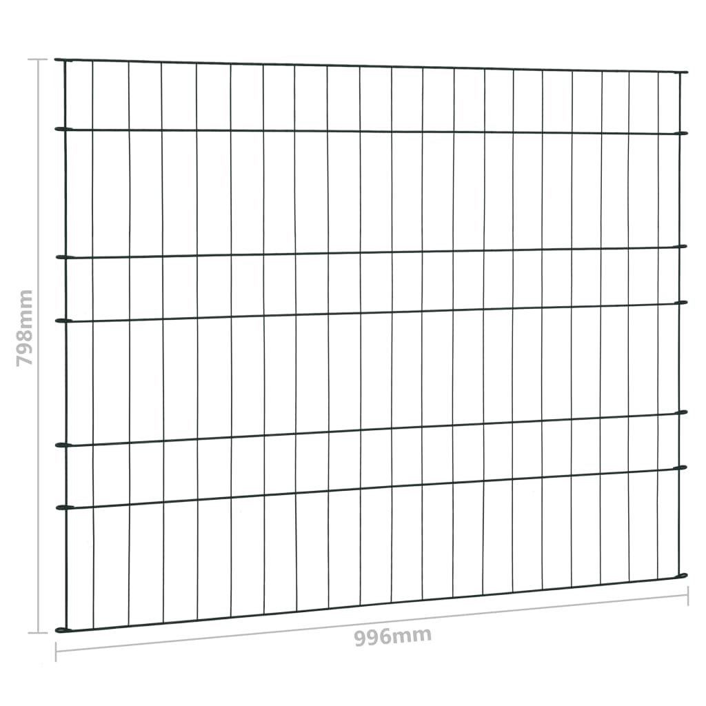 Schuttingset 115x79 cm groen