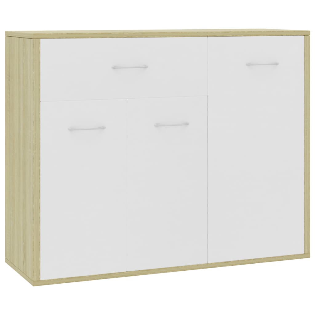 Dressoir 88x30x70 cm bewerkt hout eikenkleurig