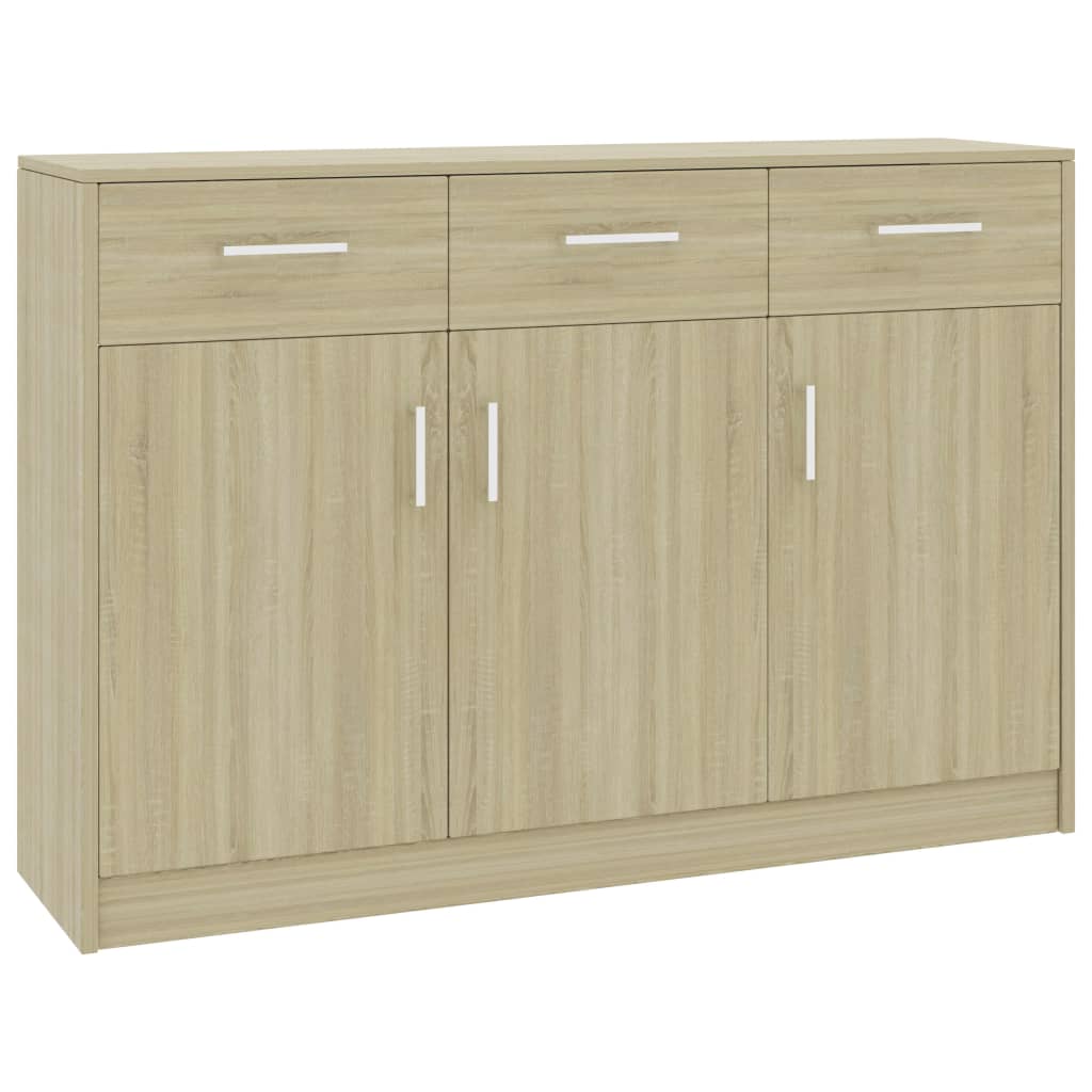 Dressoir 110x30x75 cm bewerkt hout