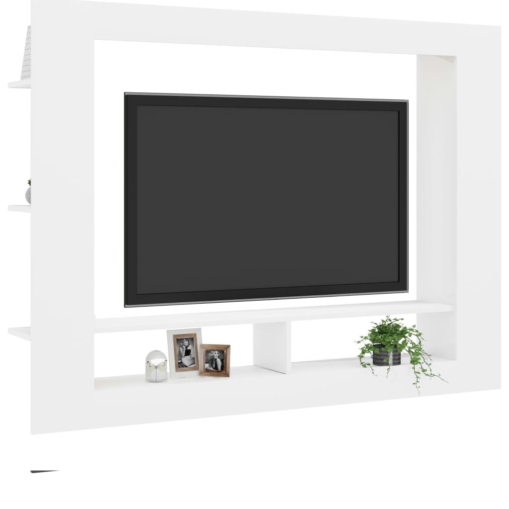 Tv-meubel 152x22x113 cm bewerkt hout eikenkleurig