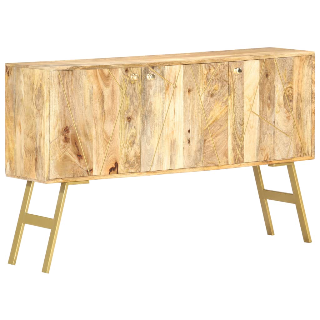 Dressoir 118x30x75 cm massief mangohout