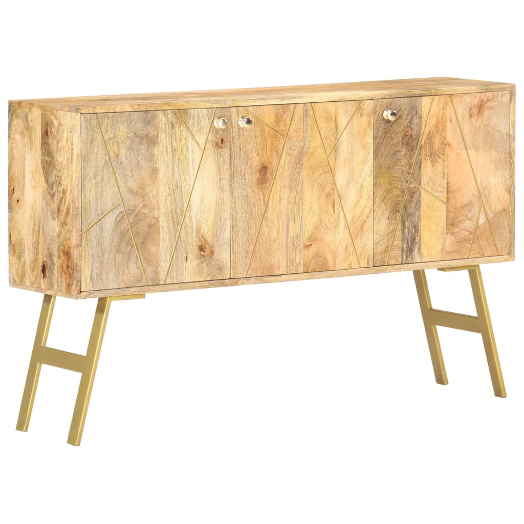 Dressoir 118x30x75 cm massief mangohout