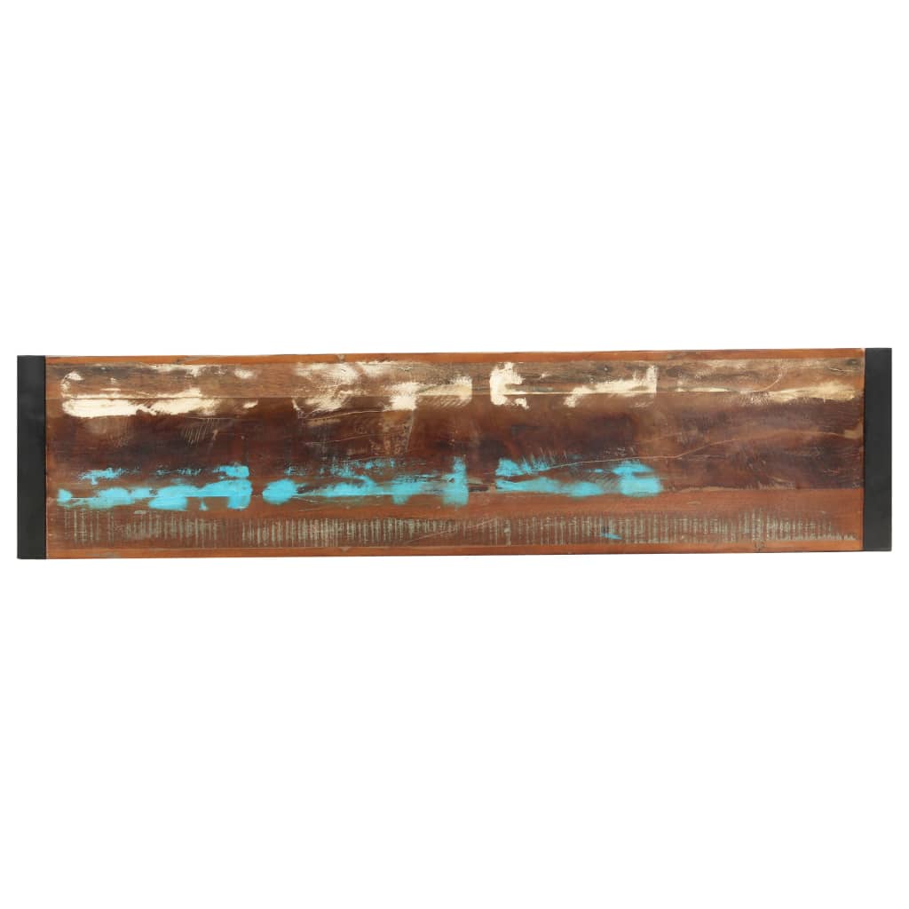 Wandtafel 150x35x76 cm massief gerecycled hout