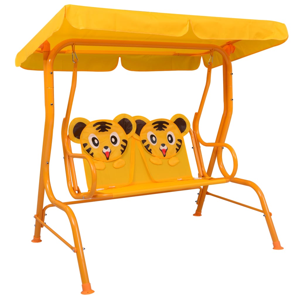 Kinderschommelbank 115x75x110 cm stof