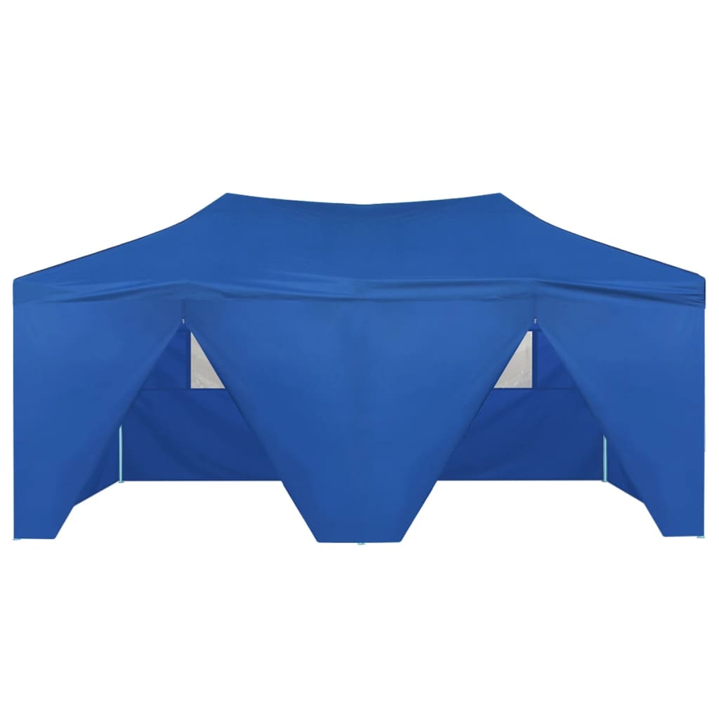 Partytent met 4 zijwanden inklapbaar 3x6 m staal