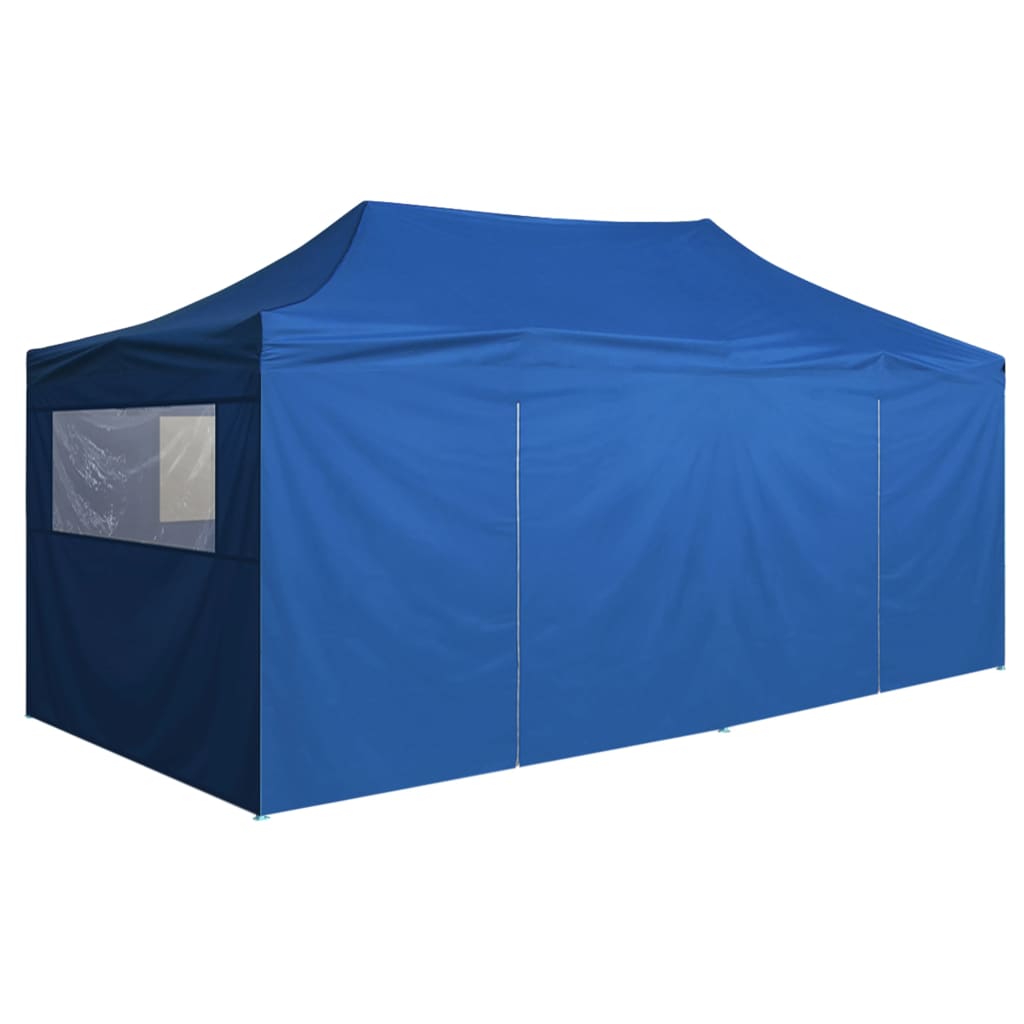 Partytent met 4 zijwanden inklapbaar 3x6 m staal