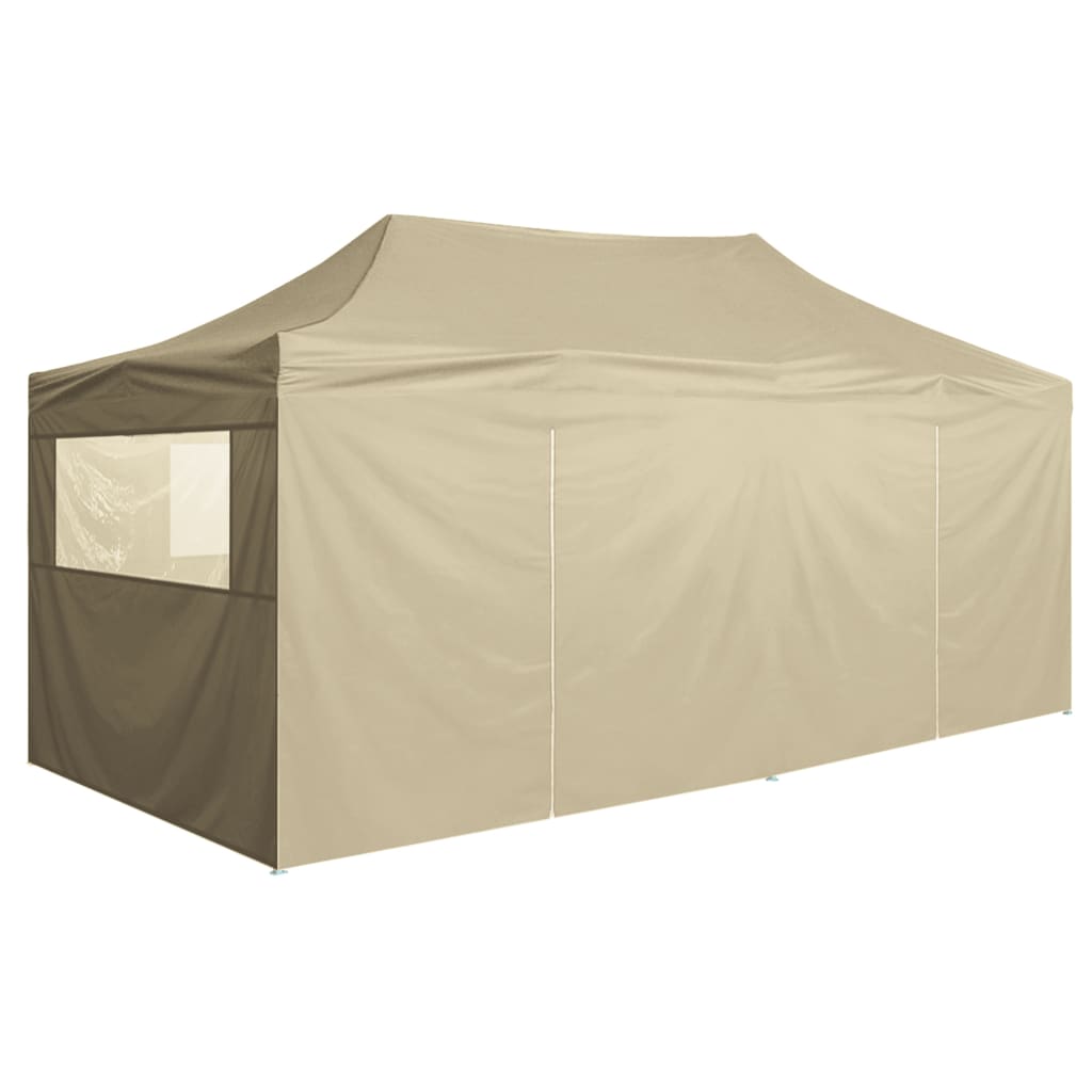 Partytent met 4 zijwanden inklapbaar 3x6 m staal