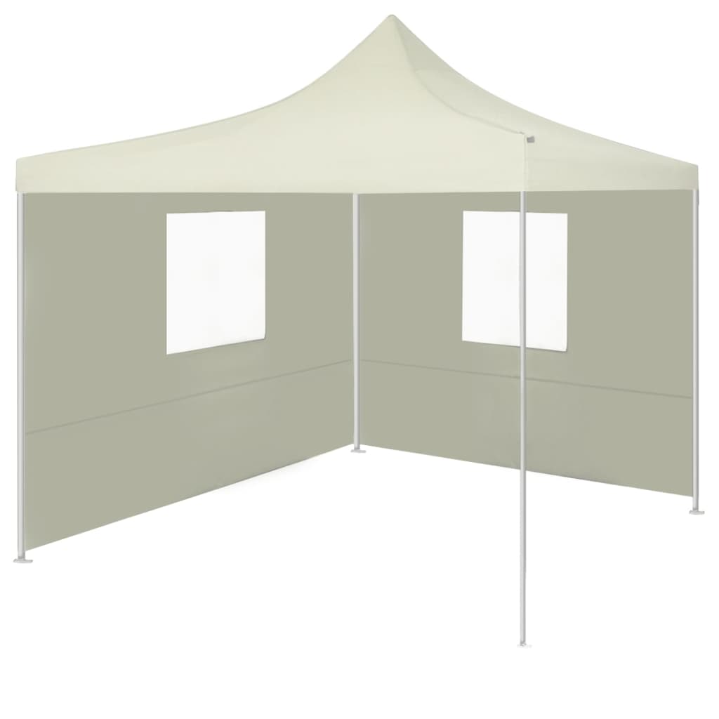 Partytent met 2 zijwanden inklapbaar 2x2 m staal