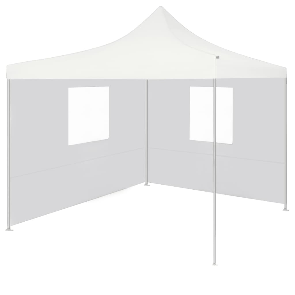 Partytent met 2 zijwanden inklapbaar 2x2 m staal