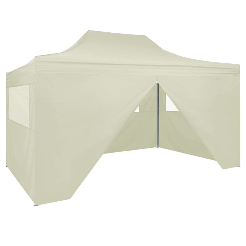 Partytent met 4 zijwanden inklapbaar 3x4 m staal