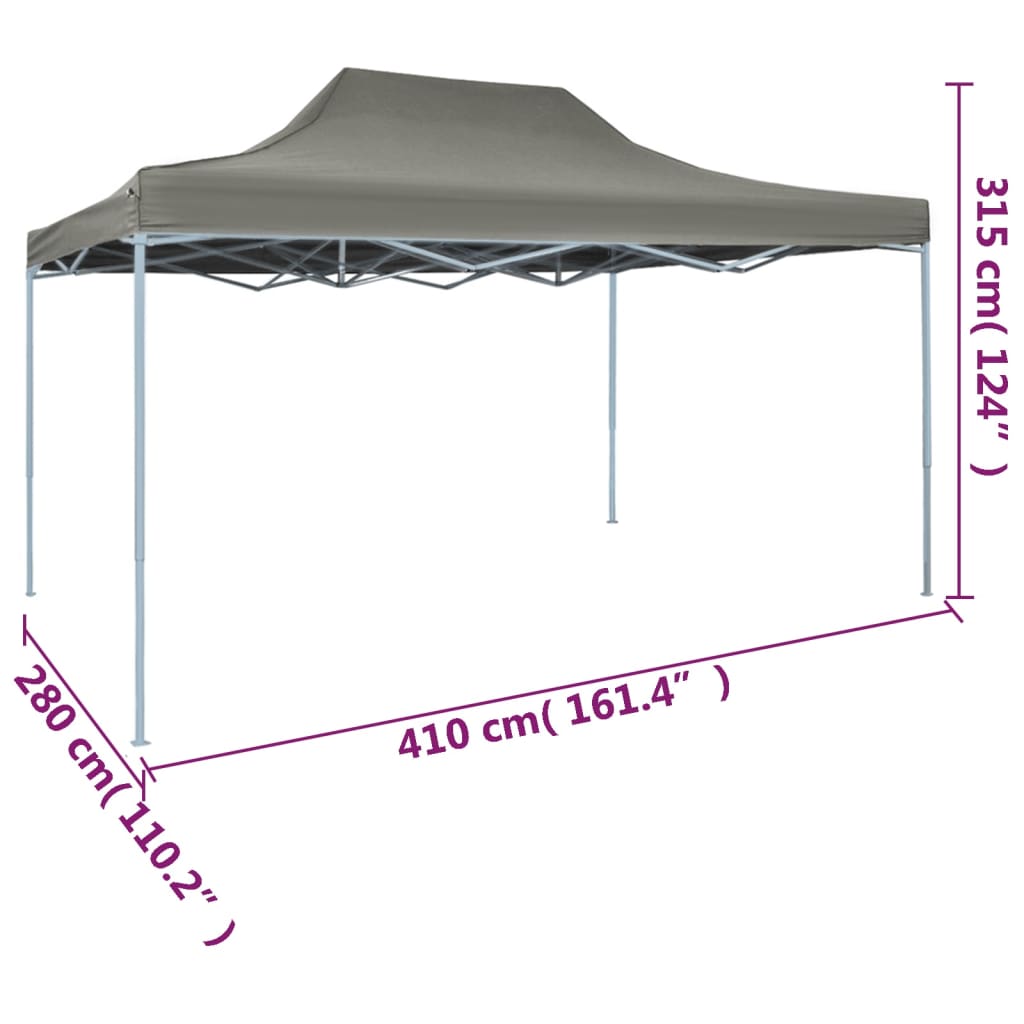 Partytent inklapbaar 3x4 m staal