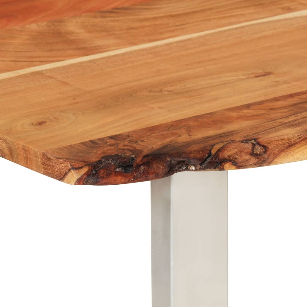 Dining table 110x50x76 cm solid acacia wood