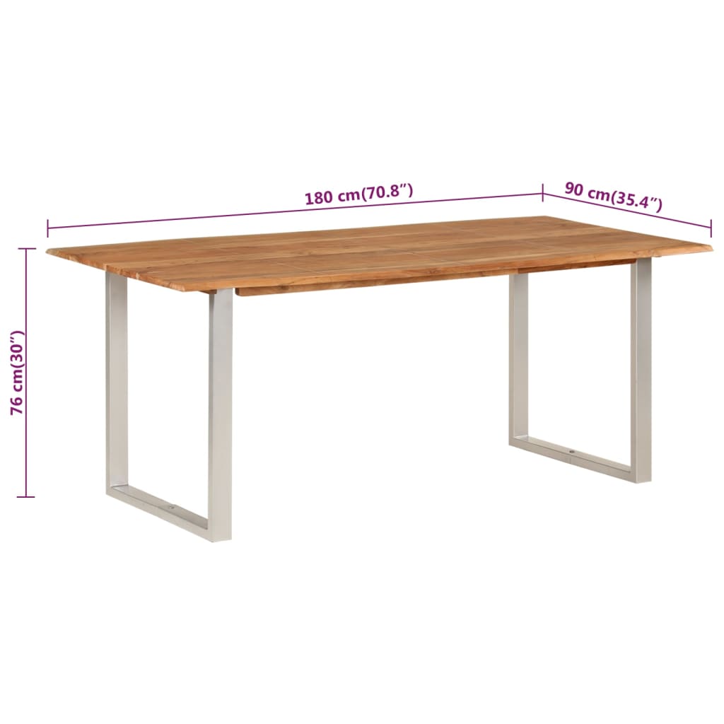 Eettafel 110x50x76 cm massief acaciahout