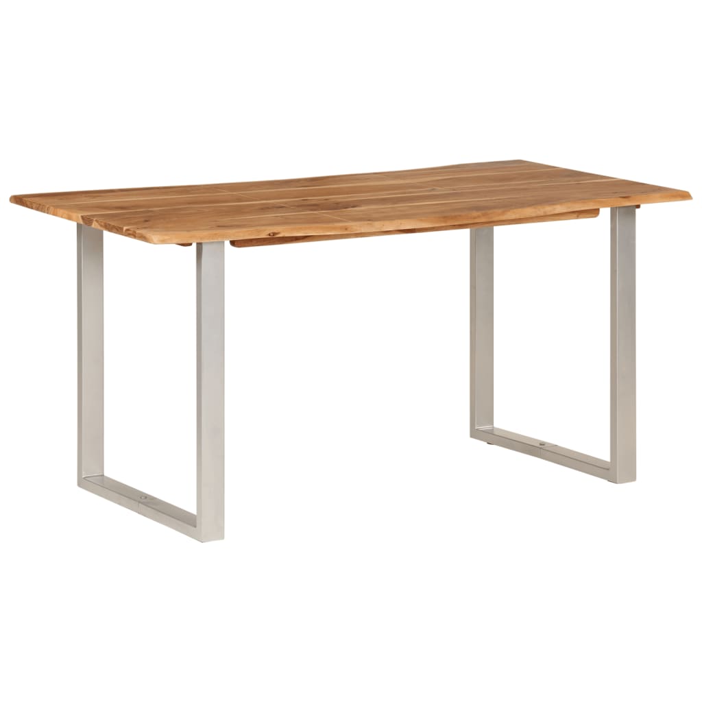 Dining table 110x50x76 cm solid acacia wood