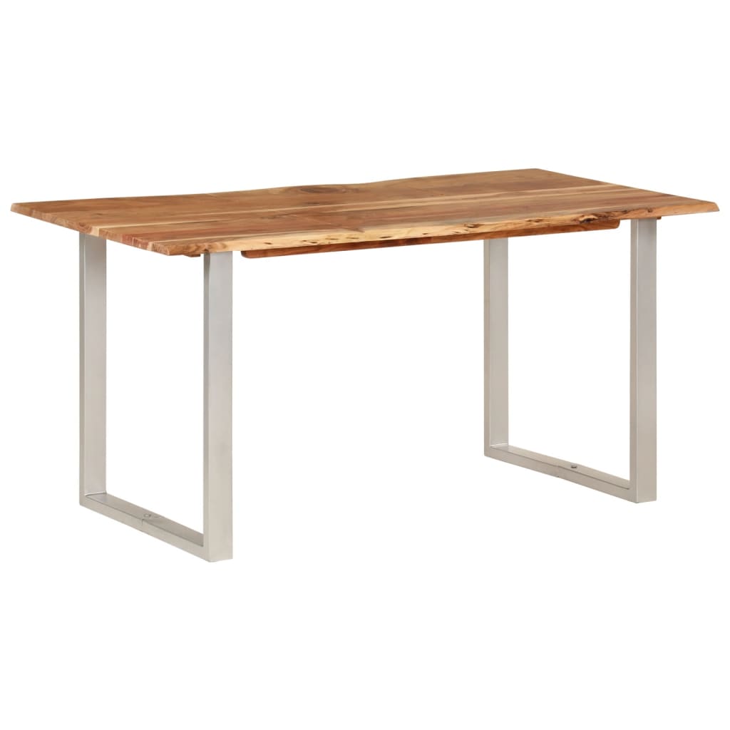 Dining table 110x50x76 cm solid acacia wood