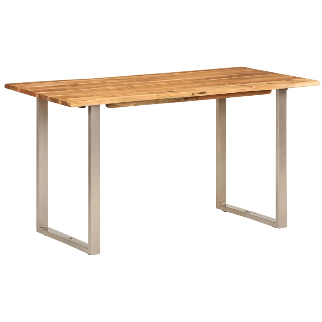 Dining table 110x50x76 cm solid acacia wood