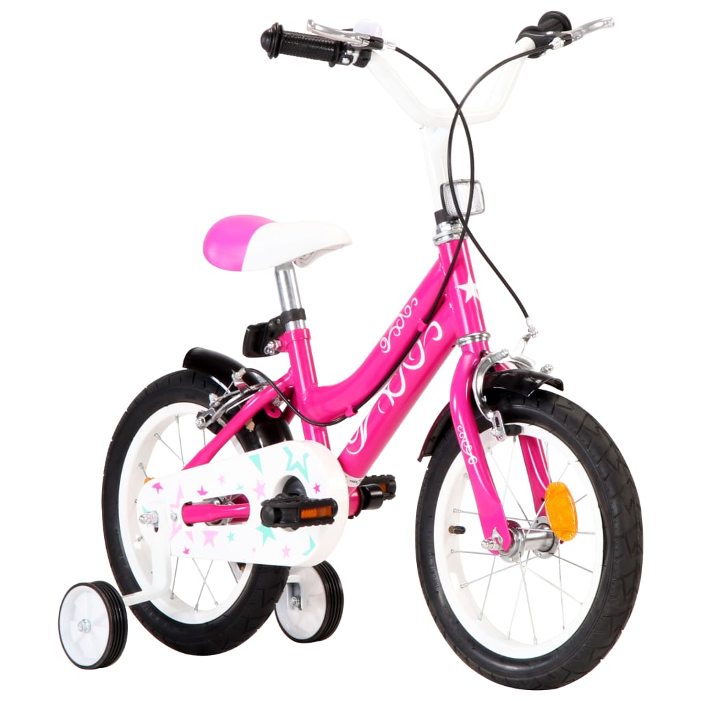 Kinderfiets 16 inch zwart en blauw