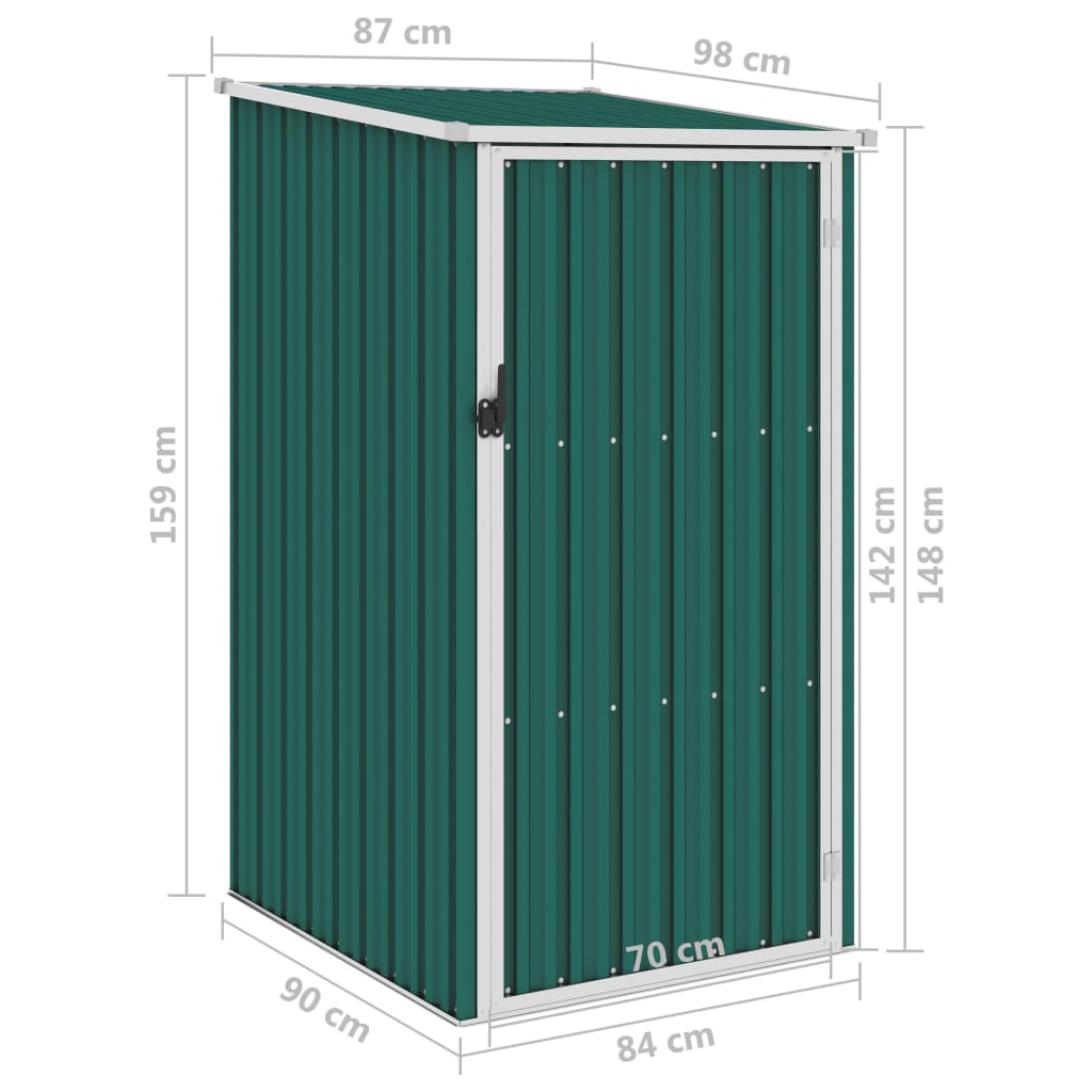 Tuinschuur 87x98x159 cm gegalvaniseerd staal