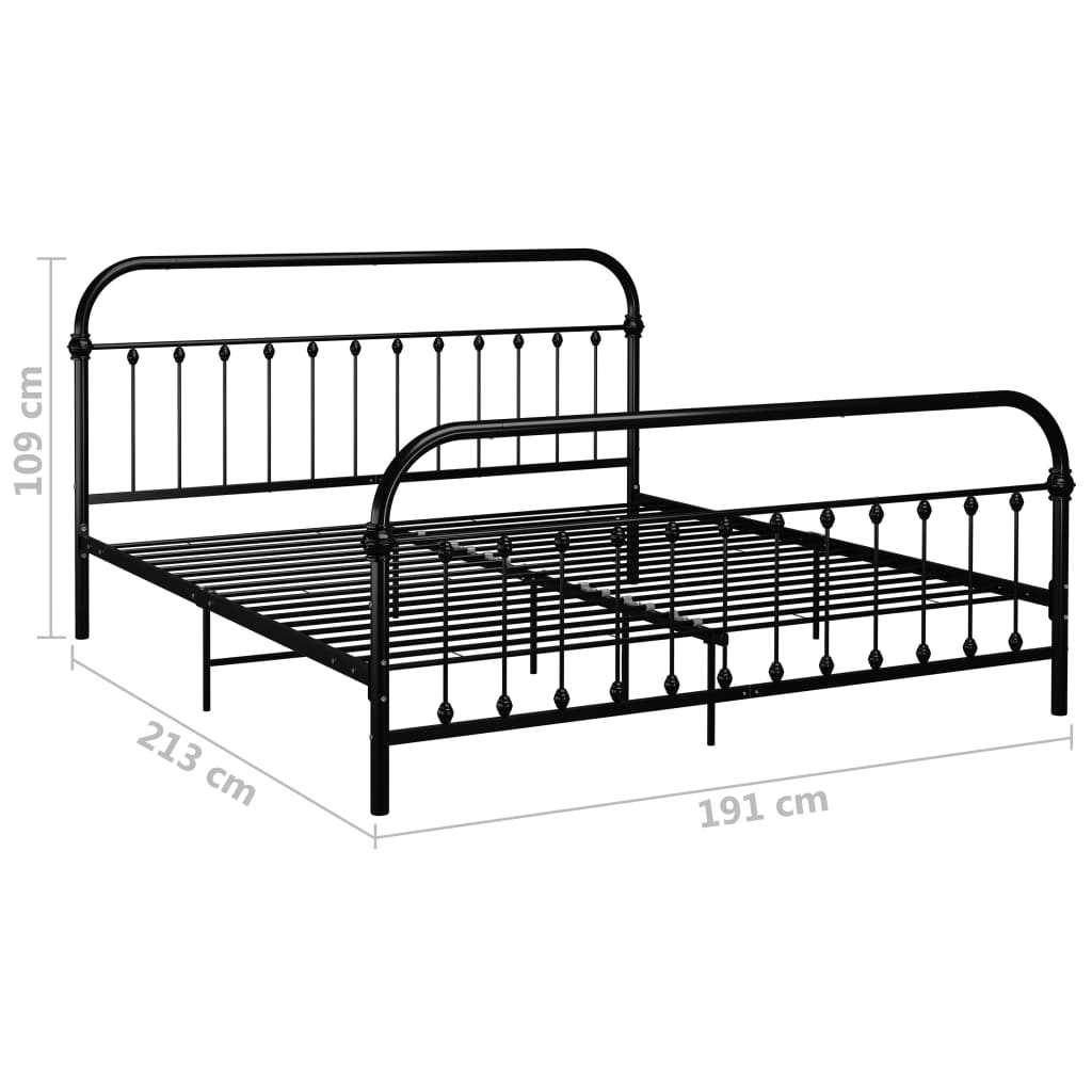 Bedframe metaal 90x200 cm