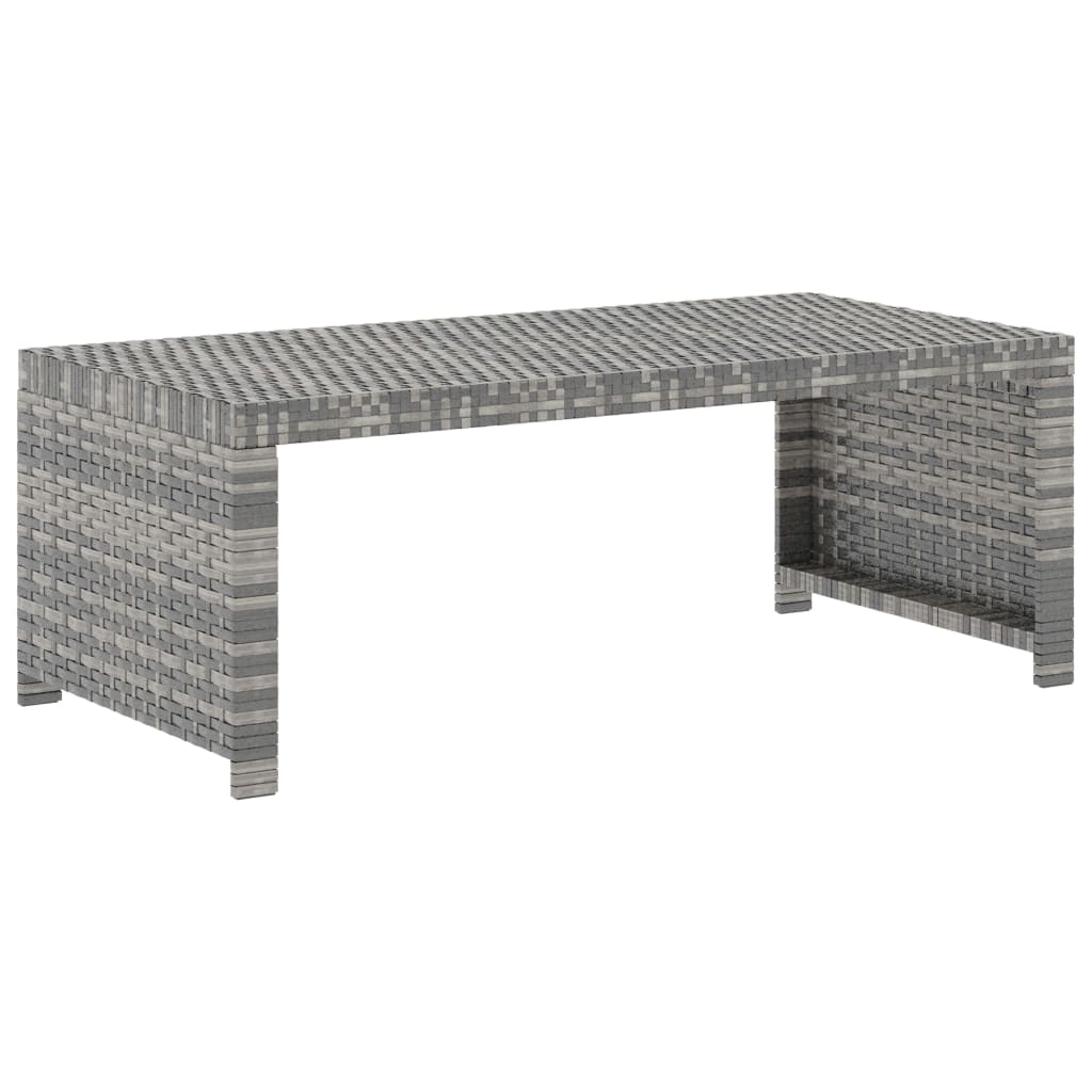 5-delige Loungeset met kussens poly rattan