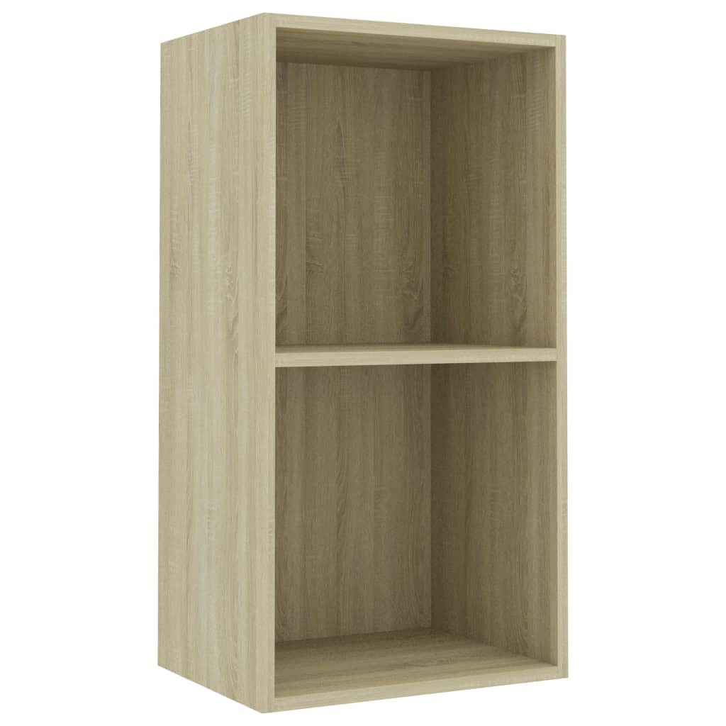 Boekenkast 60x30x189 cm bewerkt hout eikenkleurig