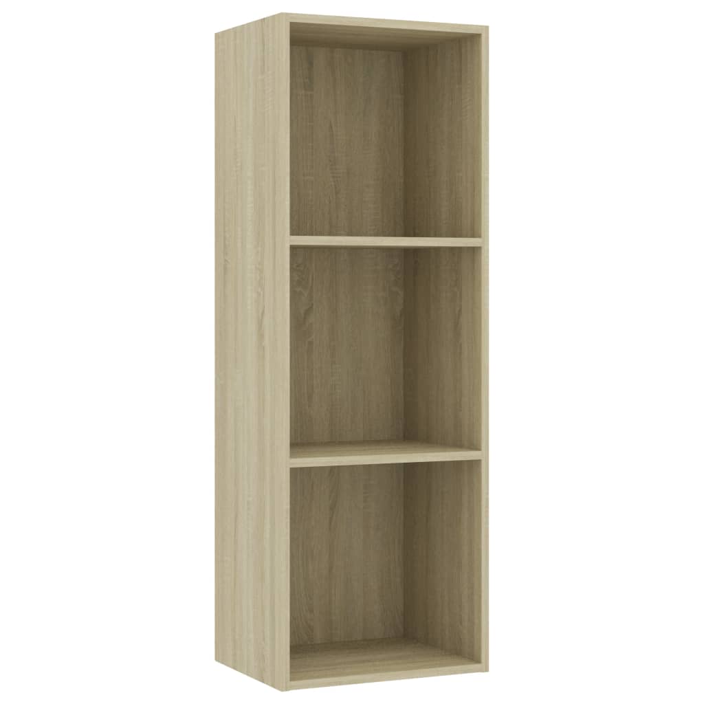 Boekenkast 60x30x189 cm bewerkt hout eikenkleurig