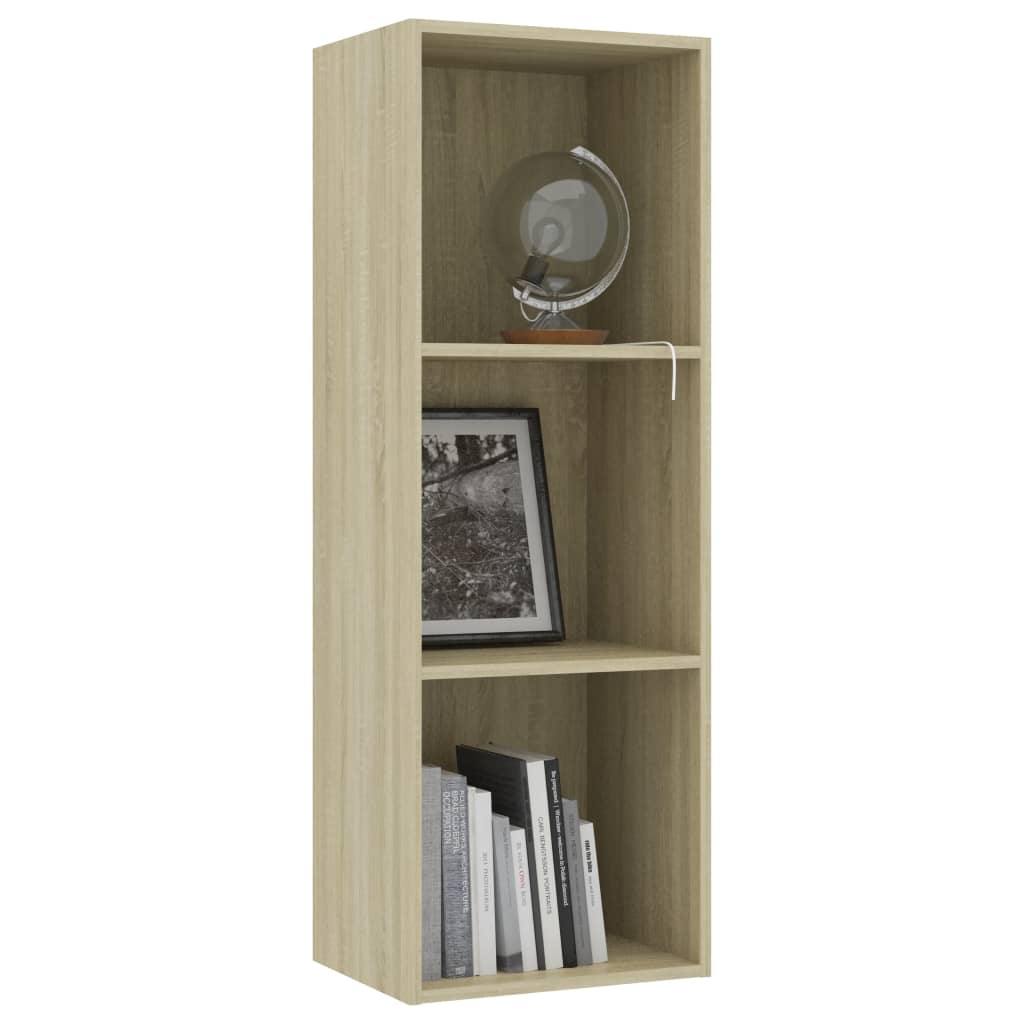 Boekenkast 60x30x189 cm bewerkt hout eikenkleurig