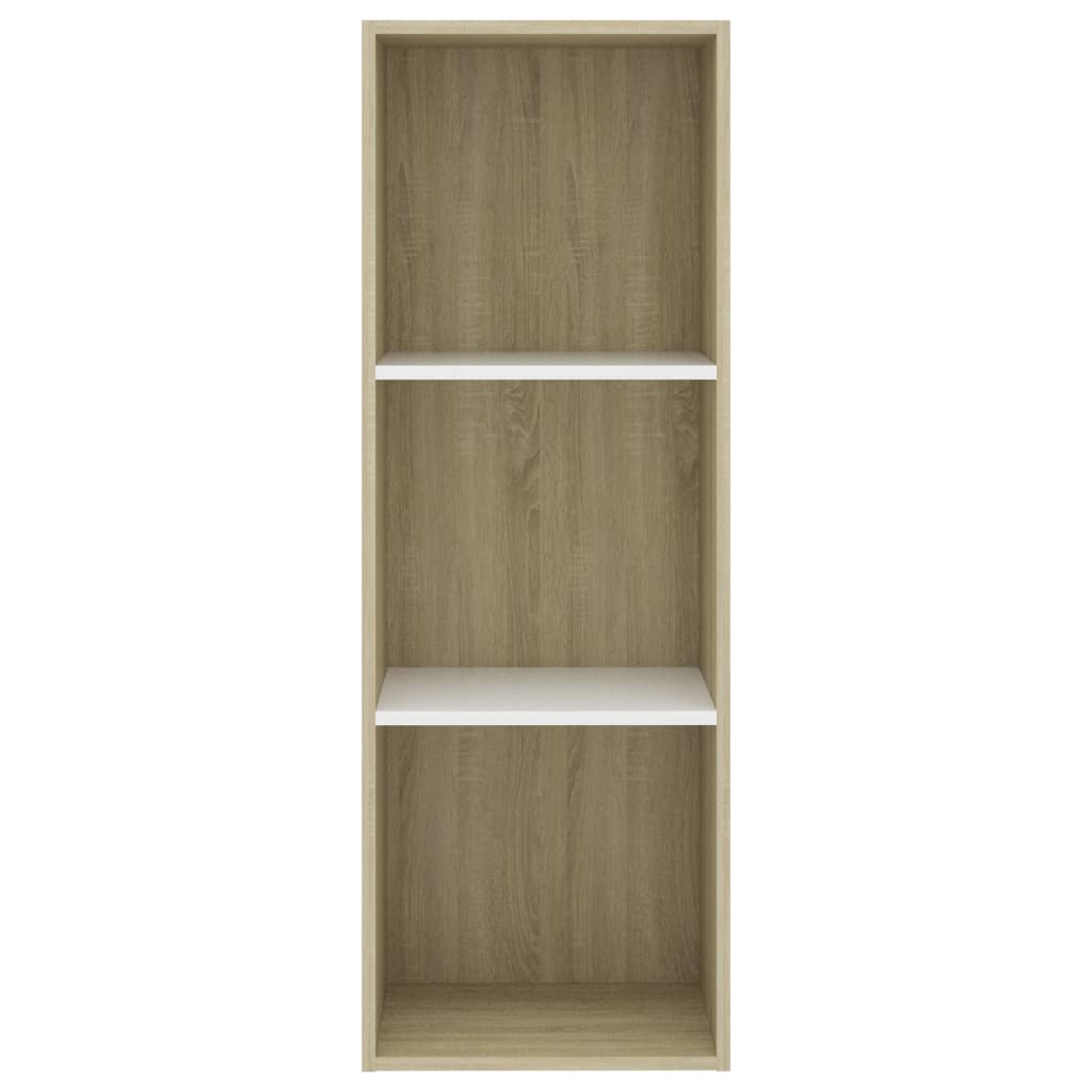 Boekenkast 60x30x189 cm bewerkt hout eikenkleurig