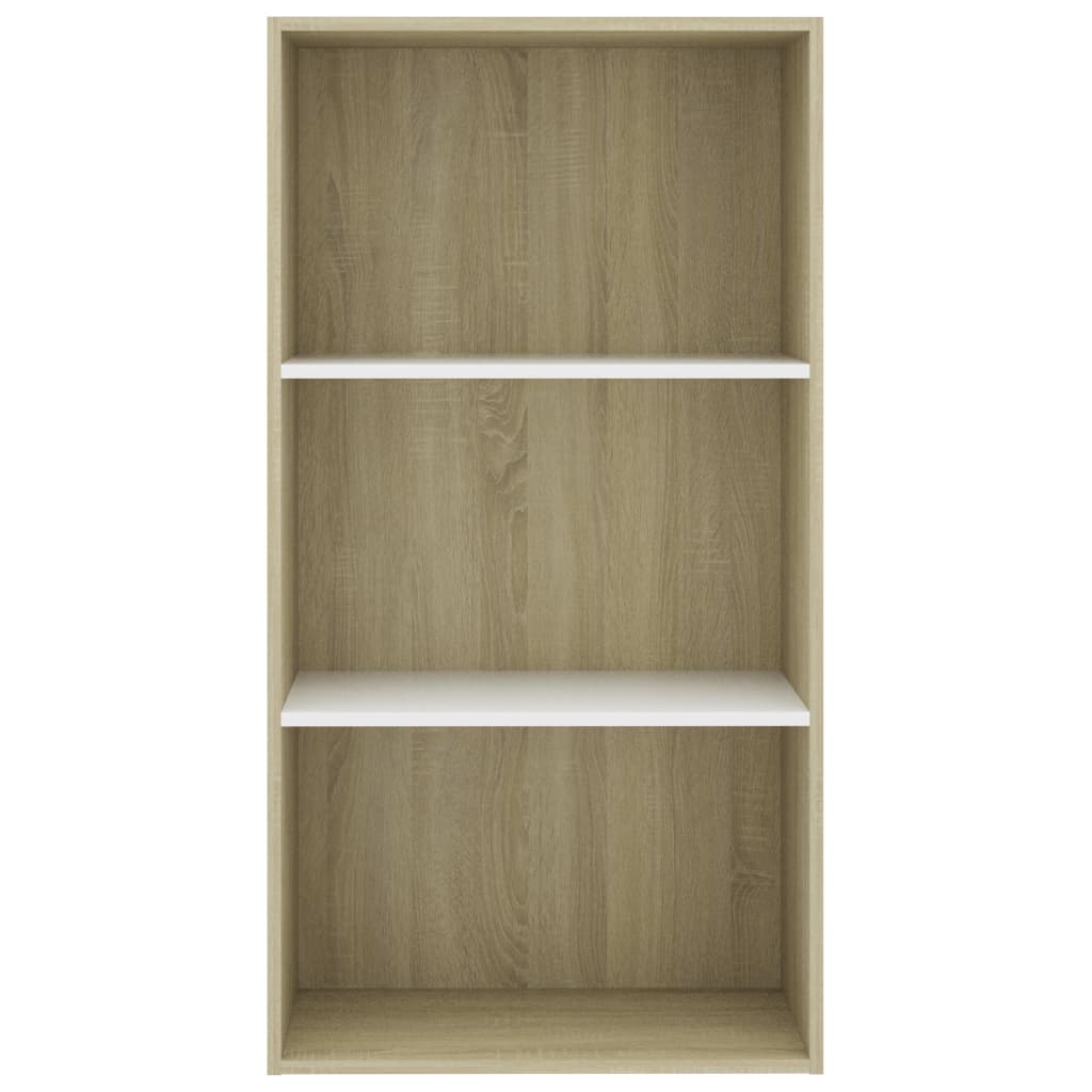 Boekenkast 60x30x189 cm bewerkt hout eikenkleurig