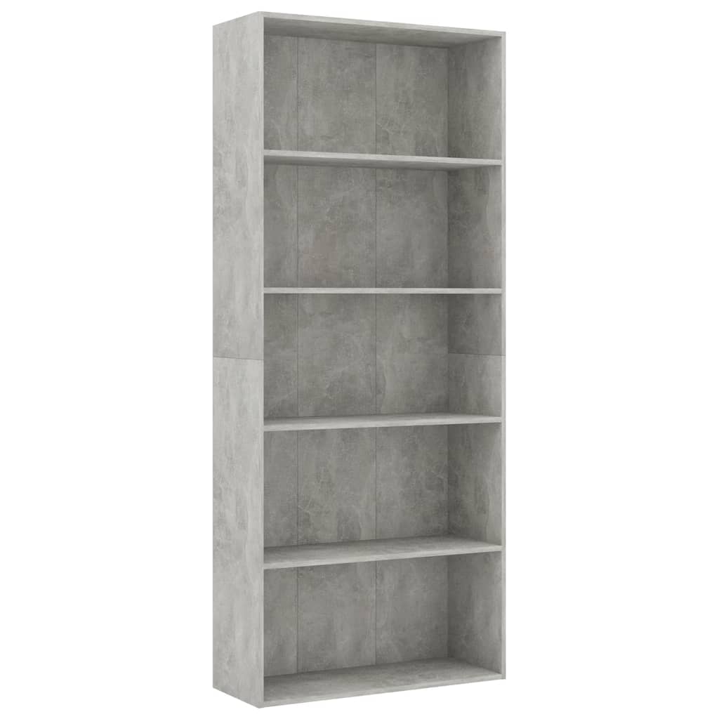 Boekenkast 60x30x189 cm bewerkt hout eikenkleurig