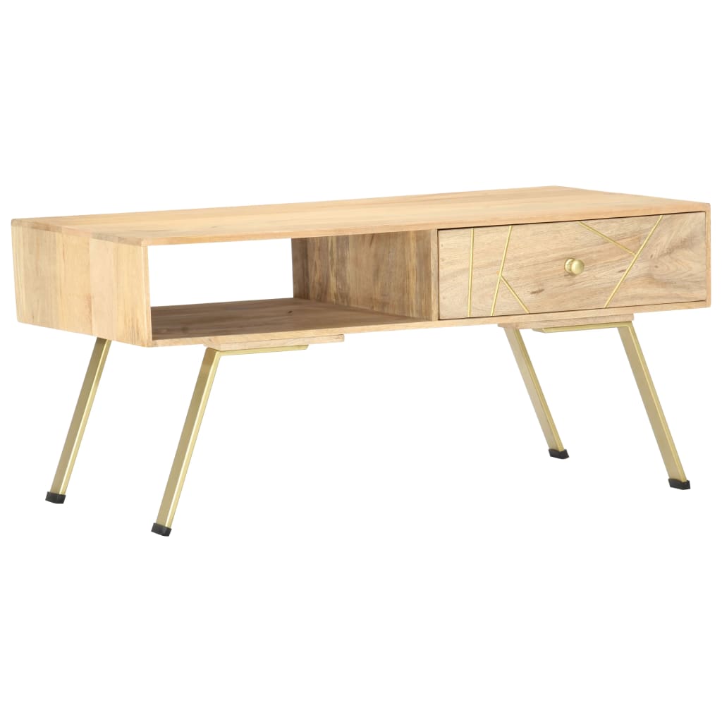 Salontafel 95x50x42 cm massief mangohout