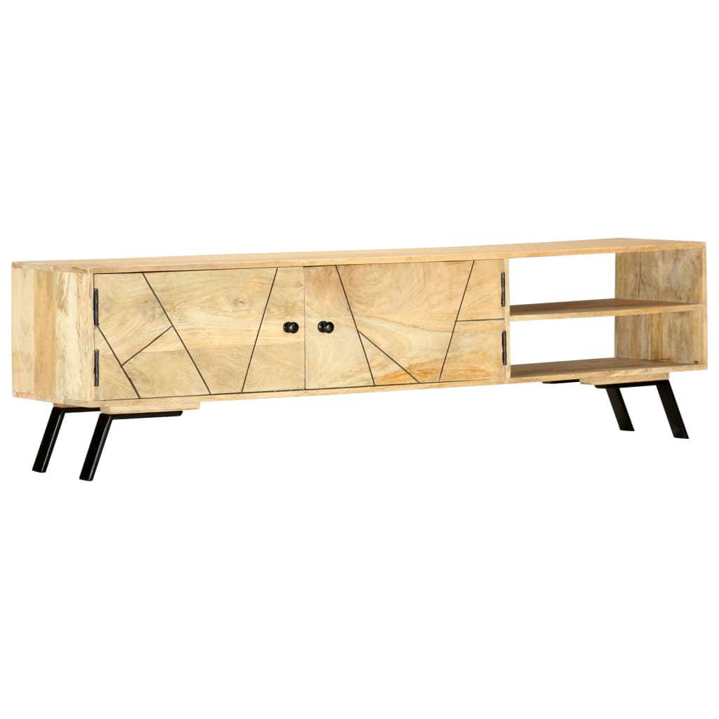 Tv-meubel 140x30x40 cm massief mangohout