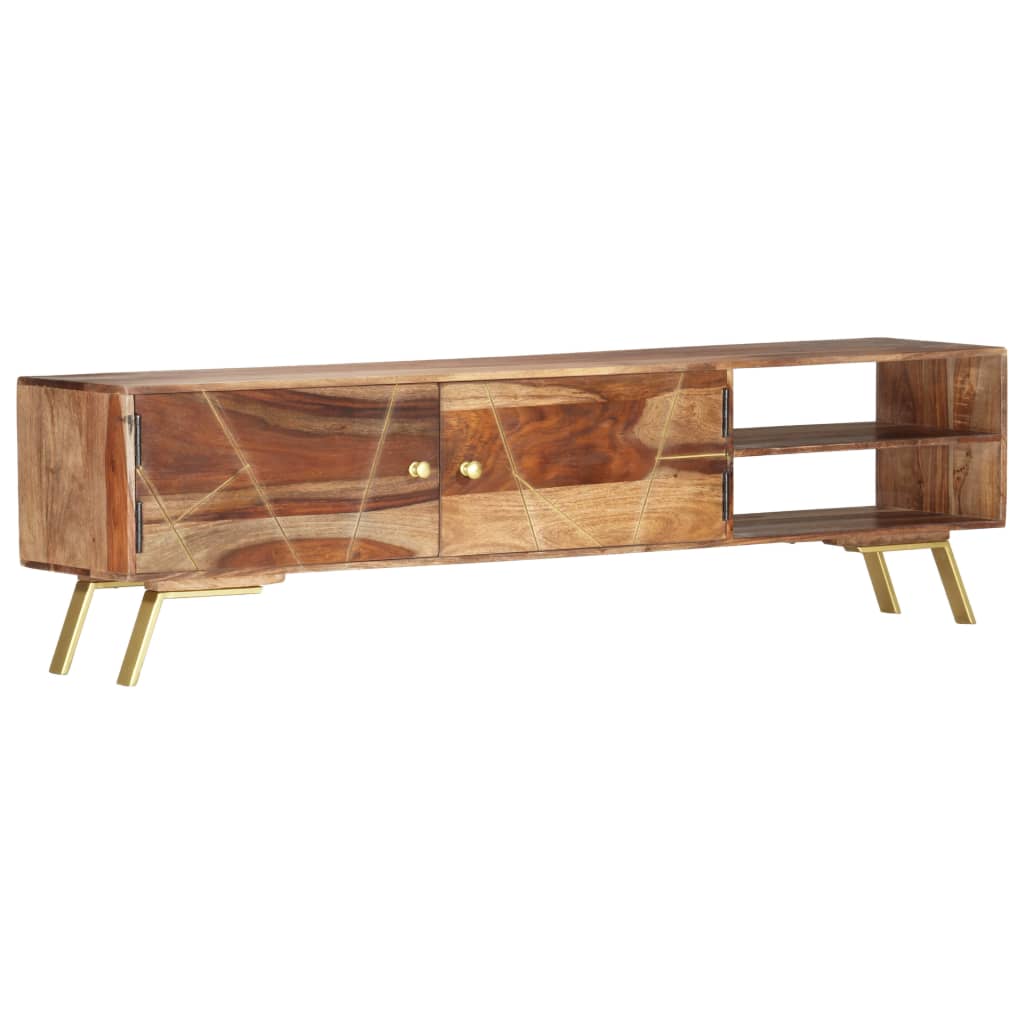 Tv-meubel 140x30x40 cm massief mangohout