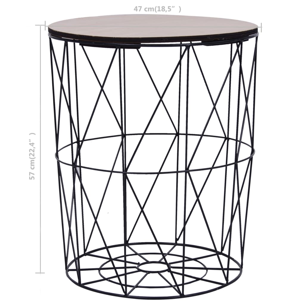 Salontafel Ø 47 cm koperkleurig