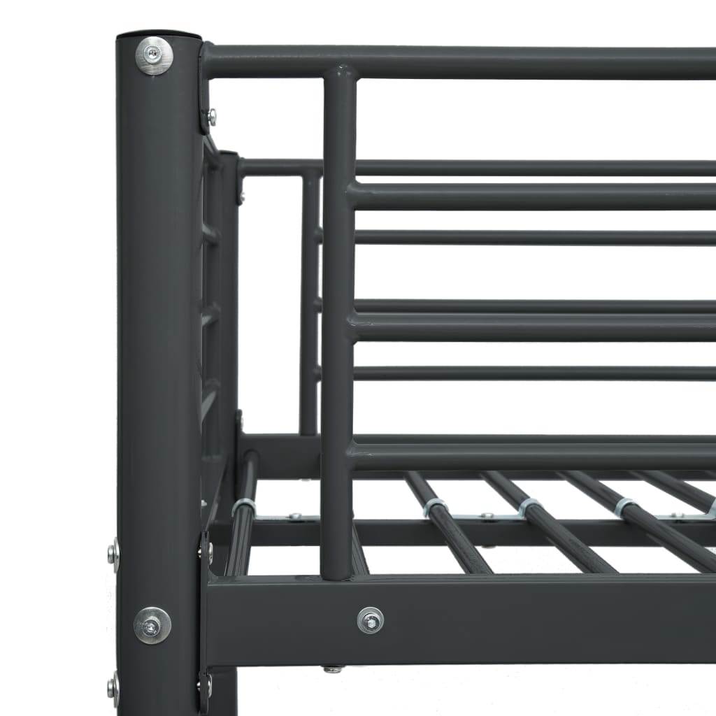 Stapelbedframe metaal 140x200 cm/90x200 cm